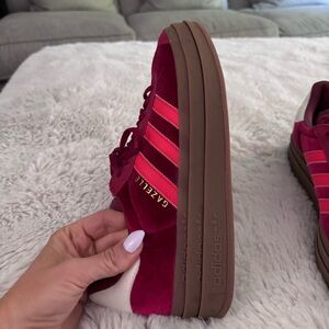 adidas Gazelle Women's Sneakers in Red and Pink